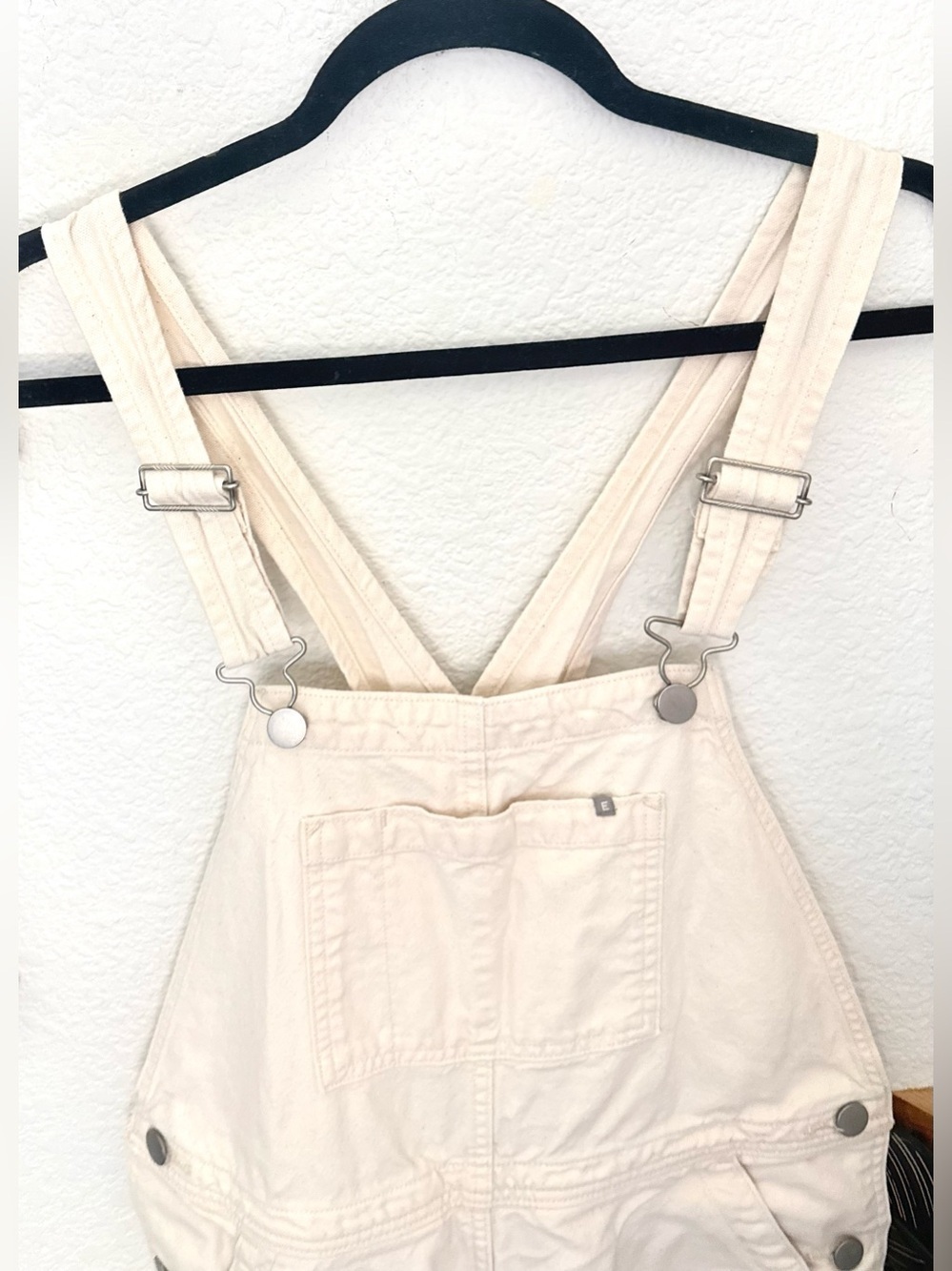 Everlane The Canvas Overalls Utility Ivory Cotton Size 4 - Picture 9 of 9
